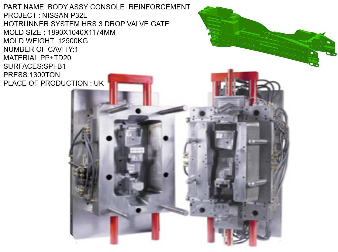 NISSAN P32L BODY ASSY CONSOLE  REINFORCEMENT